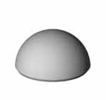 Бетонная полусфера (надолб) Б-9