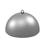 Бетонная полусфера (надолб) Б-10р рым-болт