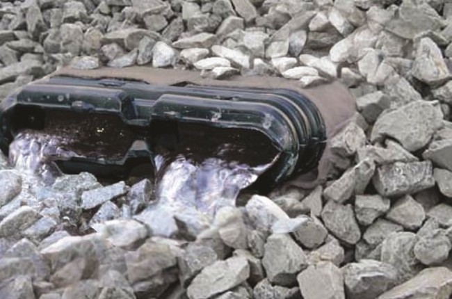 Крестовина для плоской дренажной трубы