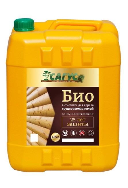 САГУС Био антисептик для дерева, трудновымываемый