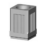 Бетонная уличная урна УБ-4 (425х425х650 мм)