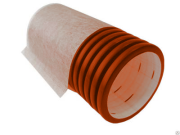 Труба дренажная SN8 гофрированная двухслойная, D=200 мм, L=6000мм с фильтром из геотекстиля АКЦИЯ