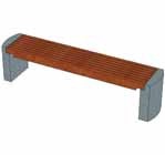 Уличная парковая скамейка (лавочка) СП-7