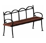 Уличная парковая скамейка (лавочка) СК-24