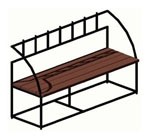 Уличная парковая скамейка (лавочка) СК-7