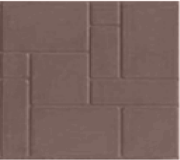 Тротуарная плитка из полимер-песчаного композита - коричневая (в 1м2 - 9шт)