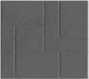 Тротуарная плитка из полимер-песчаного композита - серая (в 1м2 - 9шт)