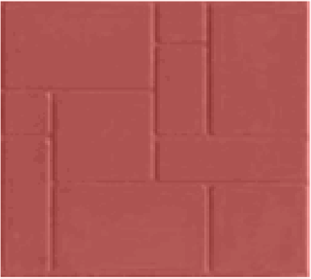Тротуарная плитка из полимер-песчаного композита - красная (в 1м2 - 9шт) Тротуарная плитка из полимер-песчаного композита - красная (в 1м2 - 9шт)