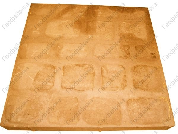 Тротуарная плитка Квадратиш-50 песчаная (на поддоне 52шт)